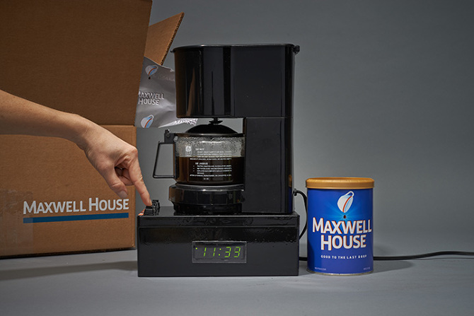 Maxwell House Coffee Maker Alarm Clock - Kevin Shaw
